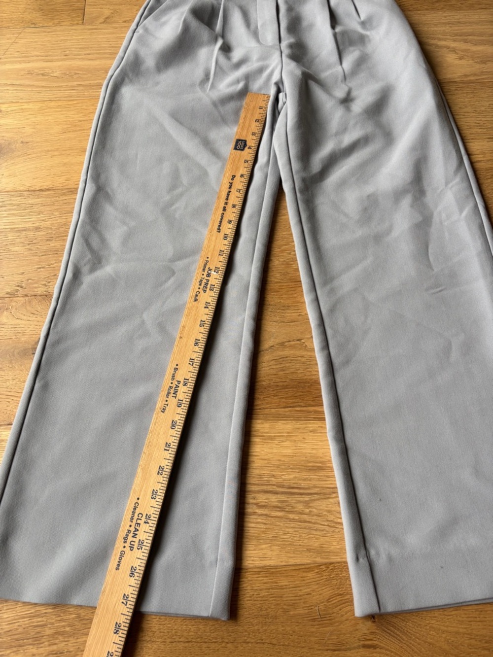 Abercrombie and fitch tailored wide leg pants gray 26/2 short - Picture 4 of 10